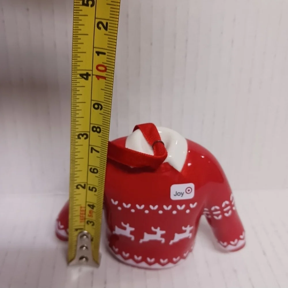 Target Christmas Sweater Ceramic Ornament